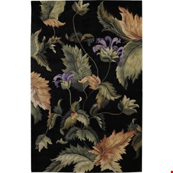 Nourison Tropics TS05 Black (99446818355) Rectangle 8'3