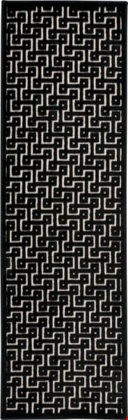 Nourison Ultima UL322 Ivory Black (99446276124) Runner 2'2" x 7'0" Area Rug