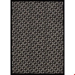 Nourison Ultima UL322 Ivory Black (99446267603) Rectangle 2'6
