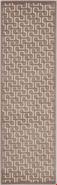Nourison Ultima UL322 Ivory Mocha (99446276308) Runner 2'2" x 7'0" Area Rug