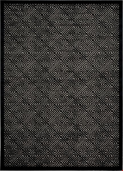 Nourison Ultima UL323 Ivory Black (99446267771) Rectangle 2'6" x 4'0" Area Rug