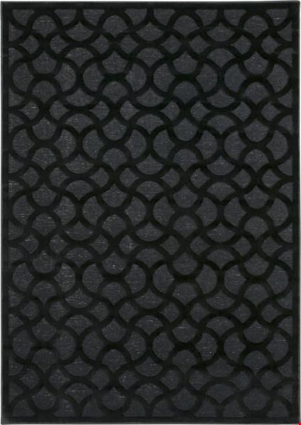 Nourison Ultima UL392 Black (99446277787) Rectangle 7'6" x 9'6" Area Rug