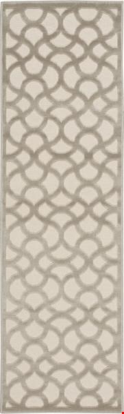 Nourison Ultima UL392 Ivory Silver (99446277695) Runner 2'2" x 7'0" Area Rug