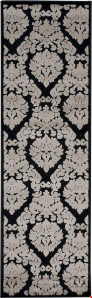 Nourison Ultima UL513 Black Grey (99446276438) Runner 2'2" x 7'0" Area Rug