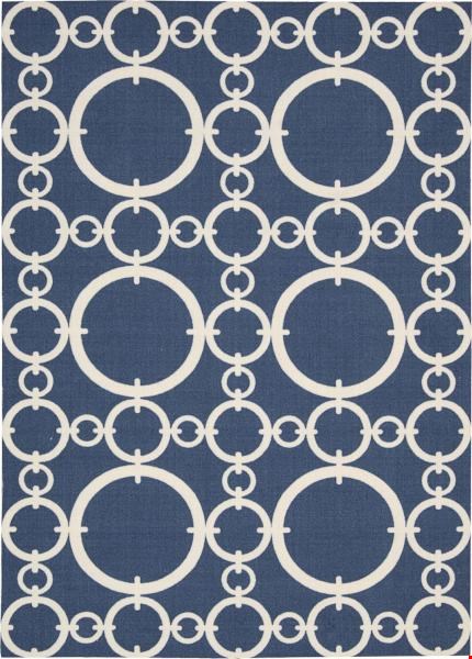 Nourison Waverly Wav01 Sun & Shade SND02 Navy (99446147684) Rectangle 5'3" x 7'5" Area Rug