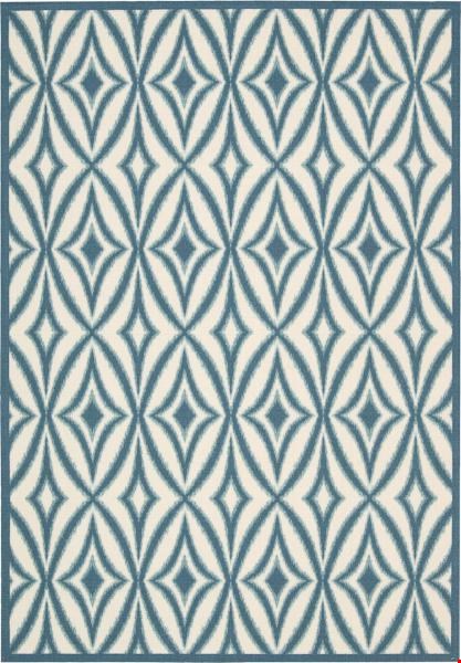 Nourison Waverly Wav01 Sun & Shade SND19 Azure (99446189479) Rectangle 10'0" x 13'0" Area Rug