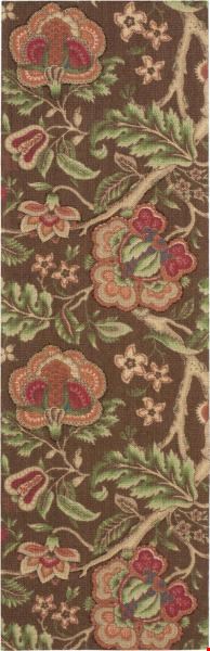 Nourison Waverly Wav03 Global Awakening WGA01 Chocolate (99446176479) Runner 2'6" x 8'0" Area Rug