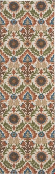 Nourison Waverly Wav03 Global Awakening WGA03 Pear (99446177124) Runner 2'6" x 8'0" Area Rug
