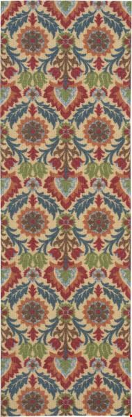 Nourison Waverly Wav03 Global Awakening WGA03 Spice (99446177025) Runner 2'6" x 8'0" Area Rug