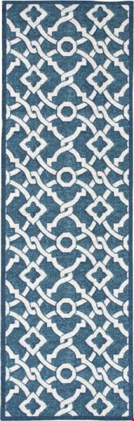 Nourison Waverly Wav16 Treasures WTR01 Blue Jay (99446234988) Runner 2'6" x 8'0" Area Rug