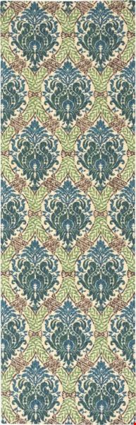 Nourison Waverly Wav16 Treasures WTR03 Blue Jay (99446235305) Runner 2'6" x 8'0" Area Rug