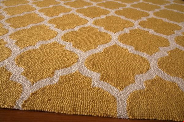 Momeni Geo (GEO00GEO-4YEL3656) Rectangle 0'5" x 3'6" Area Rug