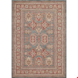 Momeni Ghazni (GHAZNGZ-01BLU3B57) Rectangle 0'5