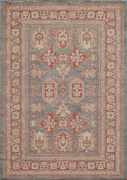 Momeni Ghazni (GHAZNGZ-01BLU5376) Rectangle 0'6" x 5'3" Area Rug