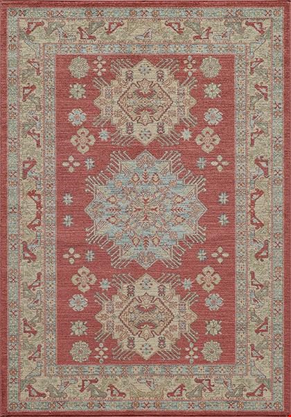 Momeni Ghazni (GHAZNGZ-03RED2030) Rectangle 0'5" x 2'0" Area Rug