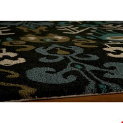 Momeni Habitat (HABITHB-02BLK2380) Runner 0'8