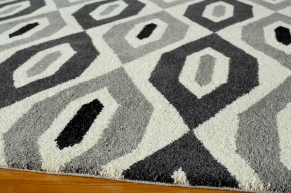 Momeni Habitat (HABITHB-16GRY3656) Rectangle 0'6" x 3'6" Area Rug