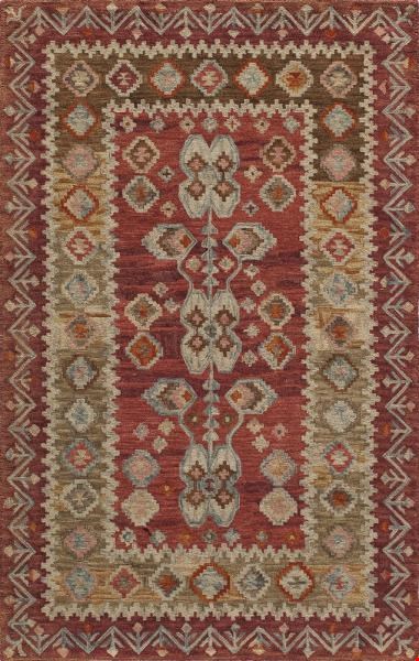 Momeni Tangier (TANGITAN-1RED3656) Rectangle 0'6" x 3'6" Area Rug