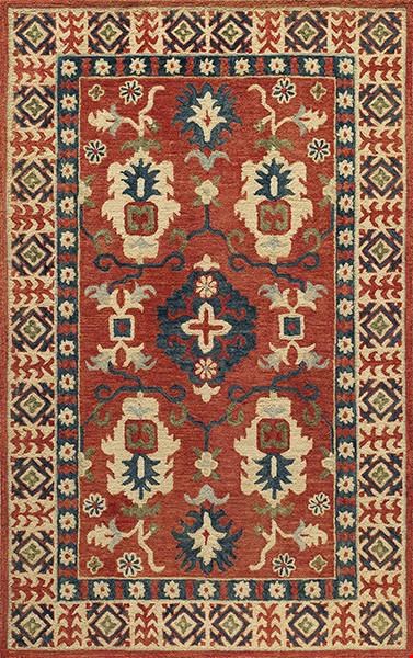 Momeni Tangier (TANGITAN-3RED80B0) Rectangle 0'8" x 8'0" Area Rug