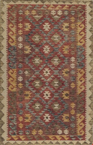 Momeni Tangier (TANGITAN-7RED2380) Runner 0'7" x 2'3" Area Rug