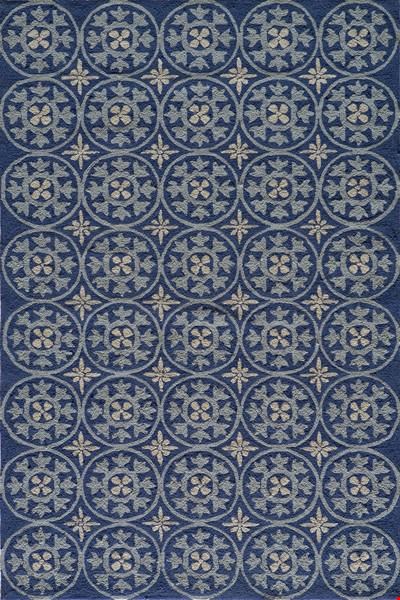 Momeni Veranda (VERANVR-26BLU2030) Rectangle 0'6" x 2'0" Area Rug