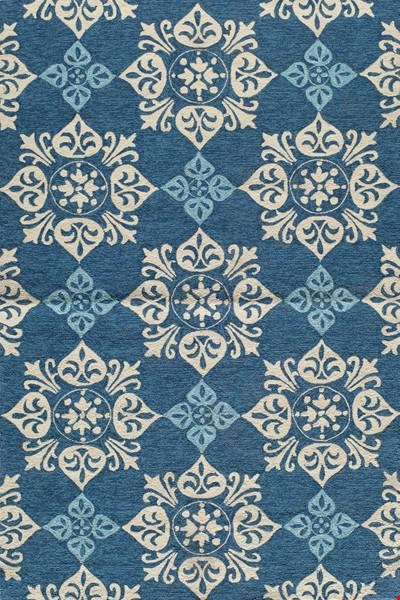 Momeni Veranda (VERANVR-29BLU900R) Round 0'6" x 9'0" Area Rug