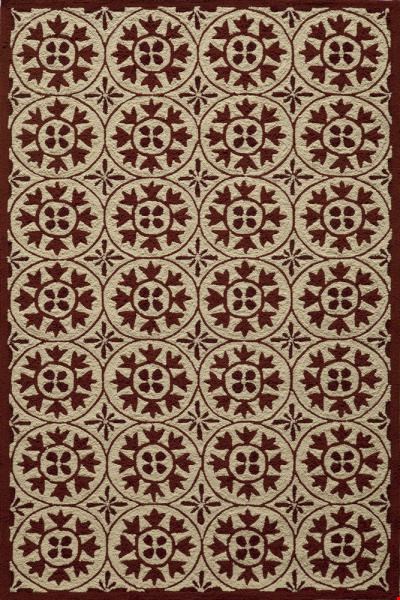 Momeni Veranda (VERANVR-30RED2030) Rectangle 0'6" x 2'0" Area Rug