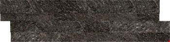 Emser Black Quartzite Stacked Stone Ledger Panel 6" x 24" Natural Slate Wall Tile : S05SL80BK0624STK