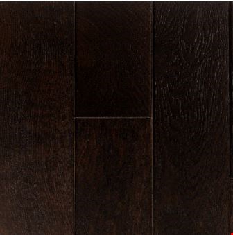 LW Mountain Brushed Oak: Oak Mocha-Heavy Brush 3/4" x 4 15/16" Solid Hardwood LWSBMOCA