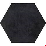 Daltile Bee Hive: Black 24" x 20" Glazed Porcelain Hexagon Mosaic Floor Tile P0112420HEX1P