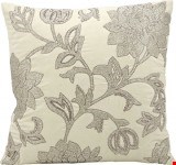 Nourison Luminescence Silver Flowers 18