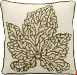 Nourison Luminescence Beaded Maple Leaf 12