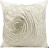 Nourison Kathy Ireland Pillow Silver Rose 19"x19" Pillow 798019008246