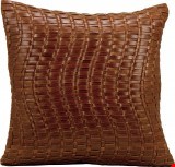 Nourison Natural Leather and Hide Wavy Basket Weave 20
