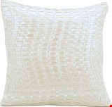 Nourison Natural Leather and Hide Wavy Basket Weave 20"x20" Pillow 798019032197