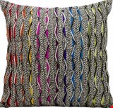 Nourison Kathy Ireland Pillow Rainbow Waves 17"x17" Pillow 798019010904