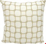 Nourison Luminescence Interlock Squares 18"x18" Pillow 798019027490