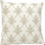 Nourison Luminescence Silver Fleur De Lis' 18