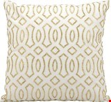 Nourison Kathy Ireland Pillow Gold Beads Infinity 18