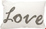 Nourison Luminescence Beaded Love 14"x20" Pillow 798019028787