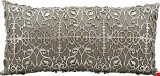 Nourison Couture Hide Saray Laser Cut 12"x24" Pillow 798019013561