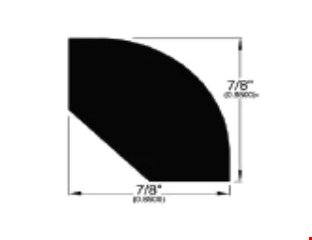 Casabella Novocore Premium: Quarter Round Camden - 96" Long