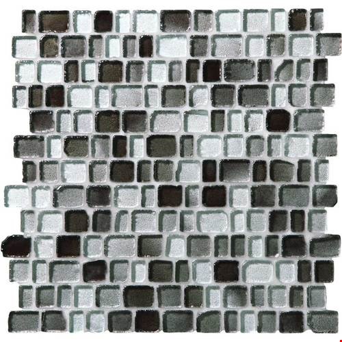 Daltile Jewel Tide 3/4" x Random Linear Mosaic 12" x 12" : Silver Shore JT03 1RANDMS1P