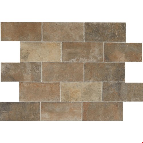 Daltile Brickwork: Patio 4" x 8" Ceramic Floor & Wall Tile BW03481P