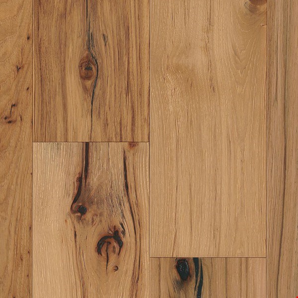 Armstrong Artistic Timbers TimberBrushed: Deep Etched Natural 1/2" x 7 1/2" Engineered Hickory Hardwood EAHTB75L401F