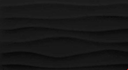 Daltile Multitude: Domino Black Wave 12" x 24" Ceramic Wall Tile MU201224W1P2