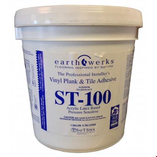 Earthwerks ST-100 Luxury Vinyl Flooring Adhesive - 1 Gallon Bucket