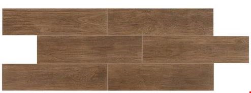 Daltile Willow Bend: Dark Brown 6" x 24" Glazed Porcelain Tile WB036241PR
