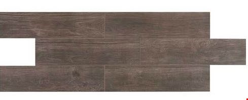 Daltile Willow Bend: Smoky Brown 6" x 24" Glazed Porcelain Tile WB026241PR