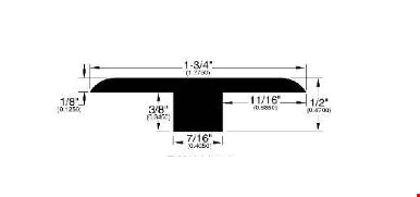 Casabella Hardwood American Heritage Plank: T-mold Arlington - 48" Long